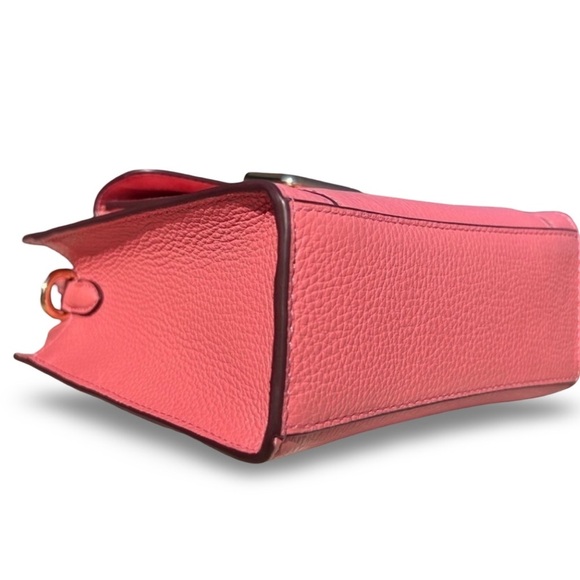 Coach Mini Pepper Crossbody Pebbled Leather Bag Crossbody | Taffy | C6778 - Picture 11 of 16